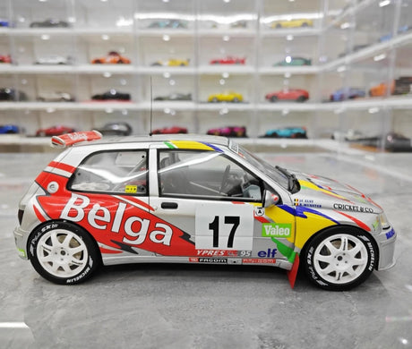 [OTTO] 1:18 Renault 1995 Clio Maxi Ypres Rally B. Munster #17 Model Car Resin / Closed Body