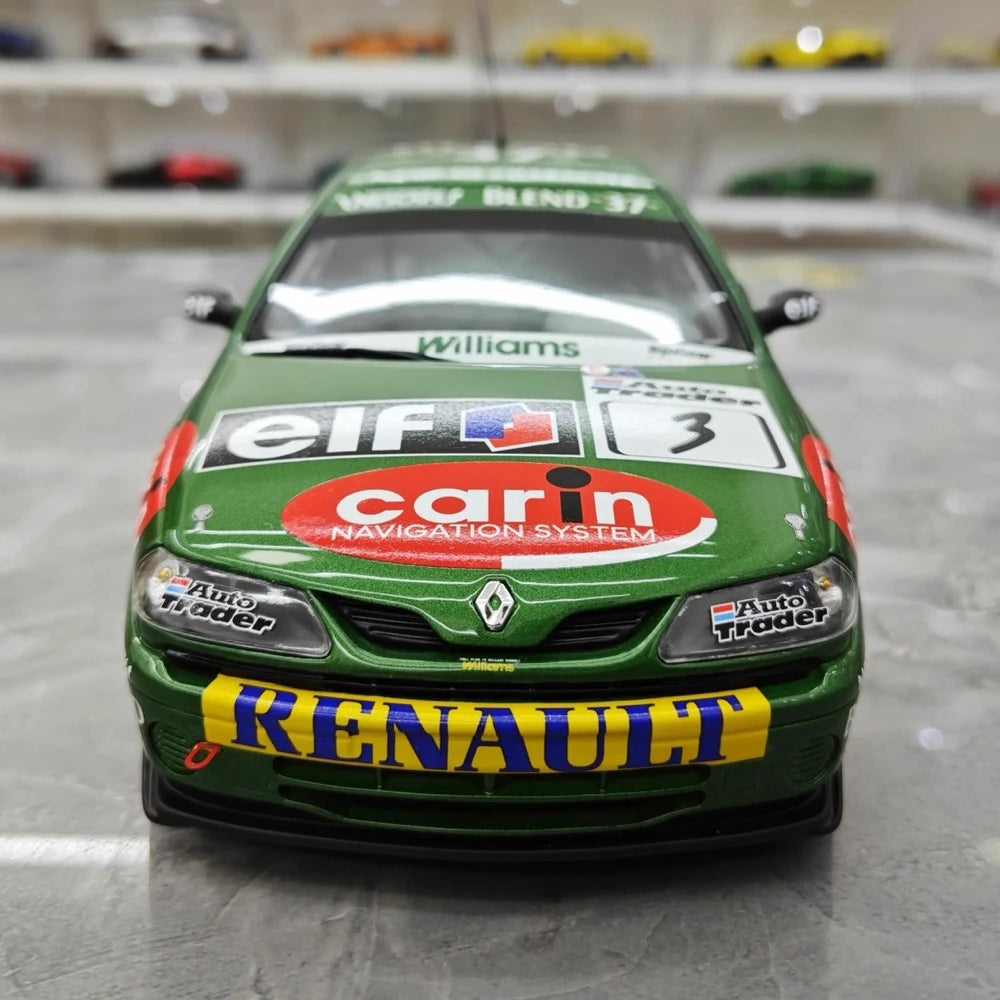 [OTTO] 1:18 Renault 1998 Laguna BTCC J.Plato #3 modellino di auto resina / Closed Body