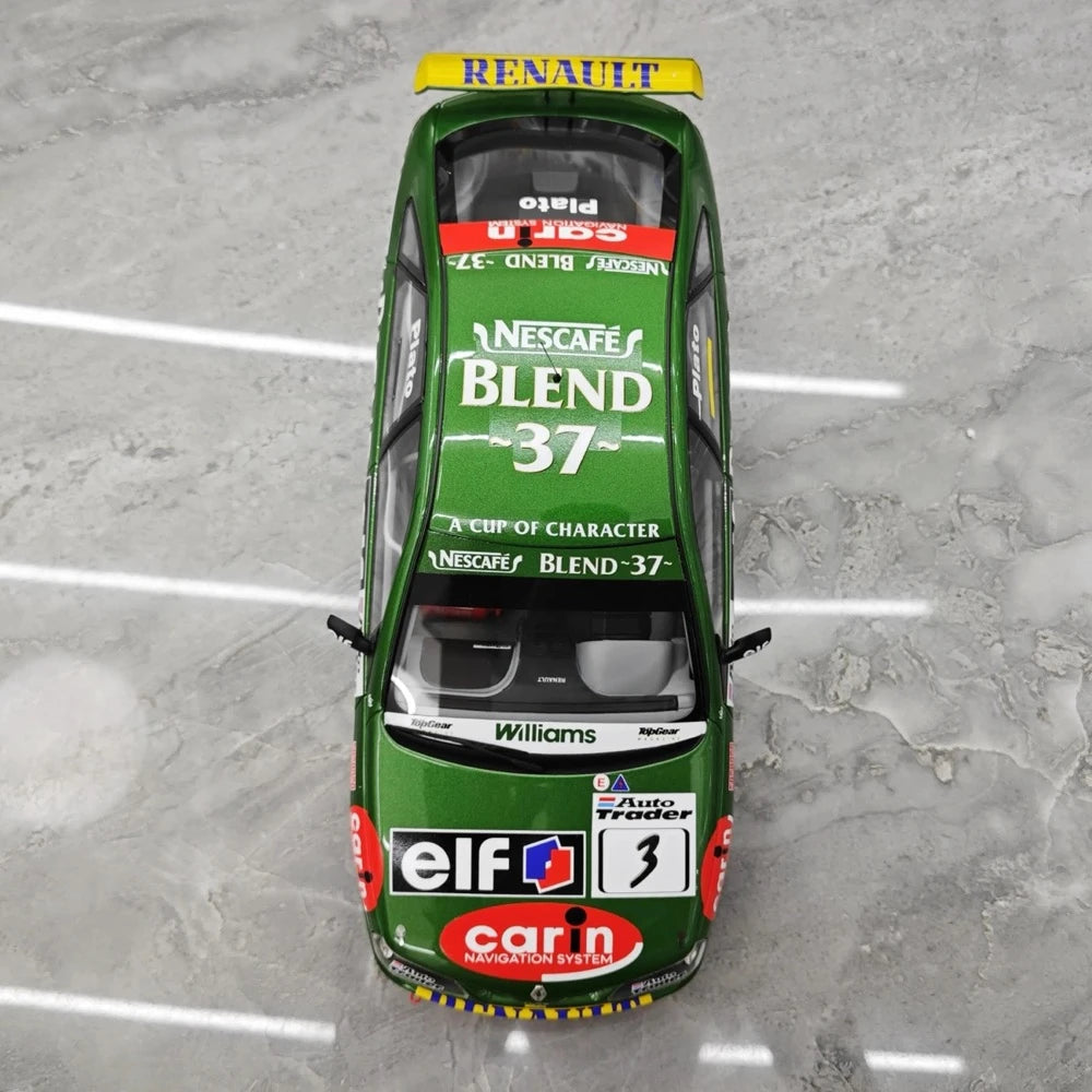[OTTO] 1:18 Renault 1998 Laguna BTCC J.Plato #3 modellino di auto resina / Closed Body
