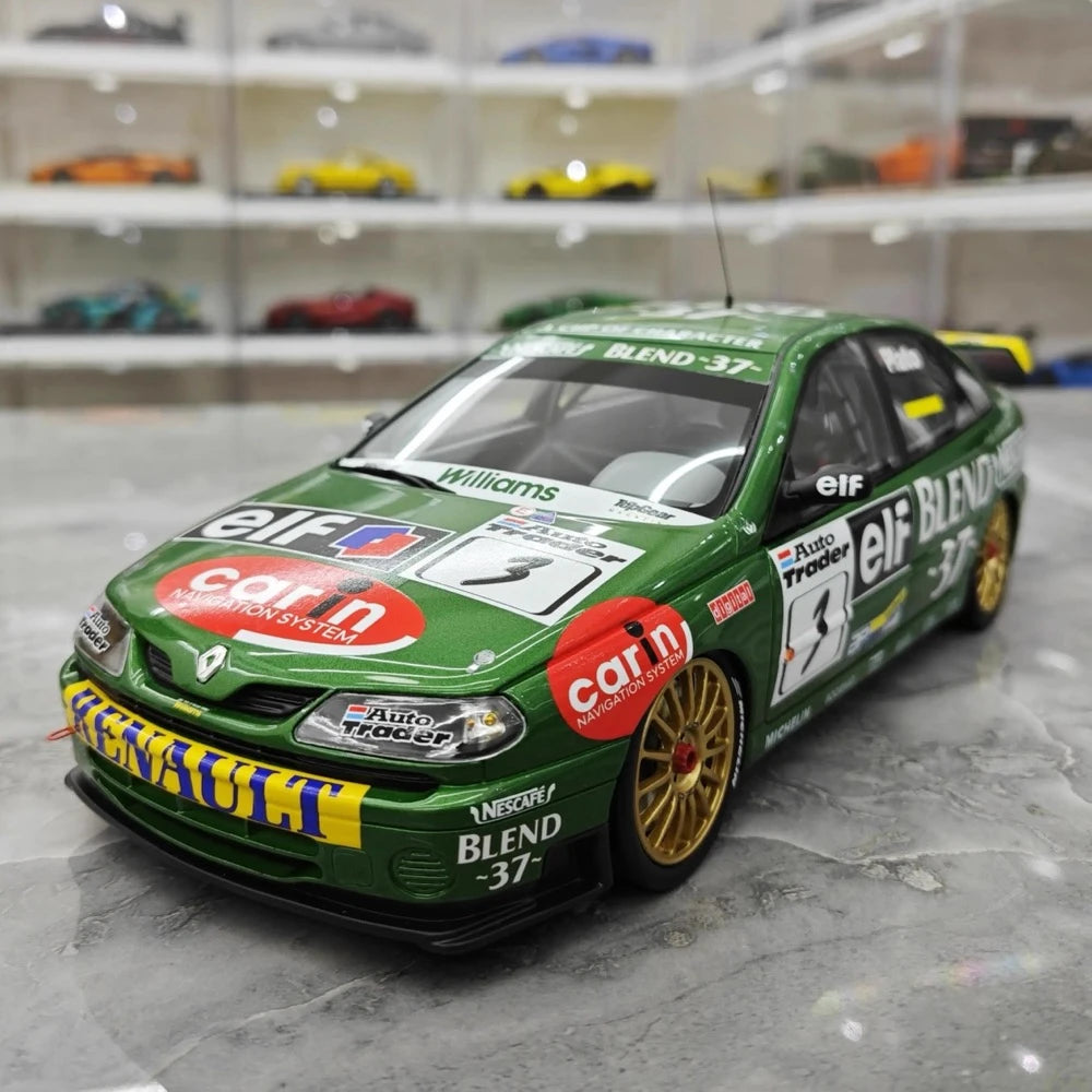 [OTTO] 1:18 Renault 1998 Laguna BTCC J.Plato #3 modellino di auto resina / Closed Body