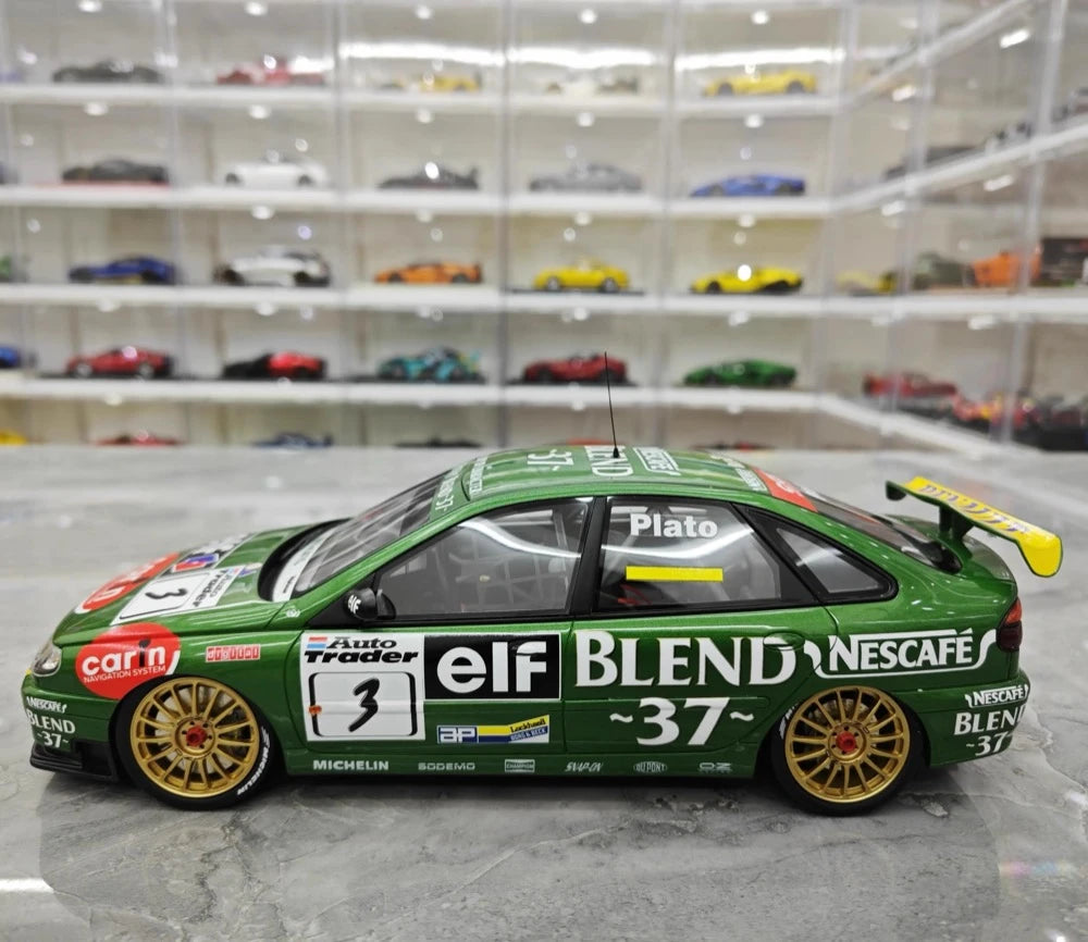 [OTTO] 1:18 Renault 1998 Laguna BTCC J.Plato #3 modellino di auto resina / Closed Body