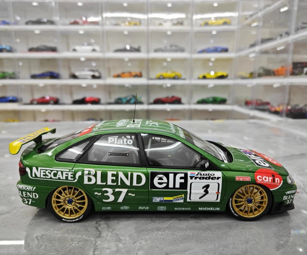 [OTTO] 1:18 Renault 1998 Laguna BTCC J.Plato #3 modellino di auto resina / Closed Body