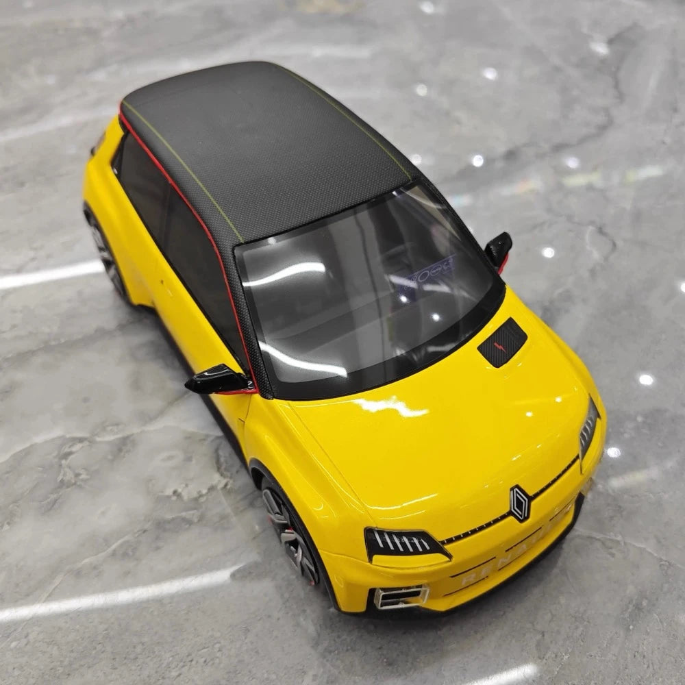 [OTTO] 1:18 Renault 2024 5 E-Tech Yellow Model Car Resin