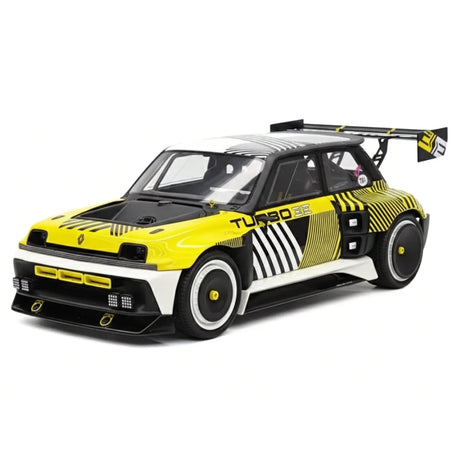 OTTO Renault 2025 5 Turbo 3E Amarelo 1:18 – Resina de Modelo de Resina de Coleção