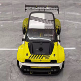 OTTO Renault 2025 5 Turbo 3E Amarelo 1:18 – Resina de Modelo de Resina de Coleção