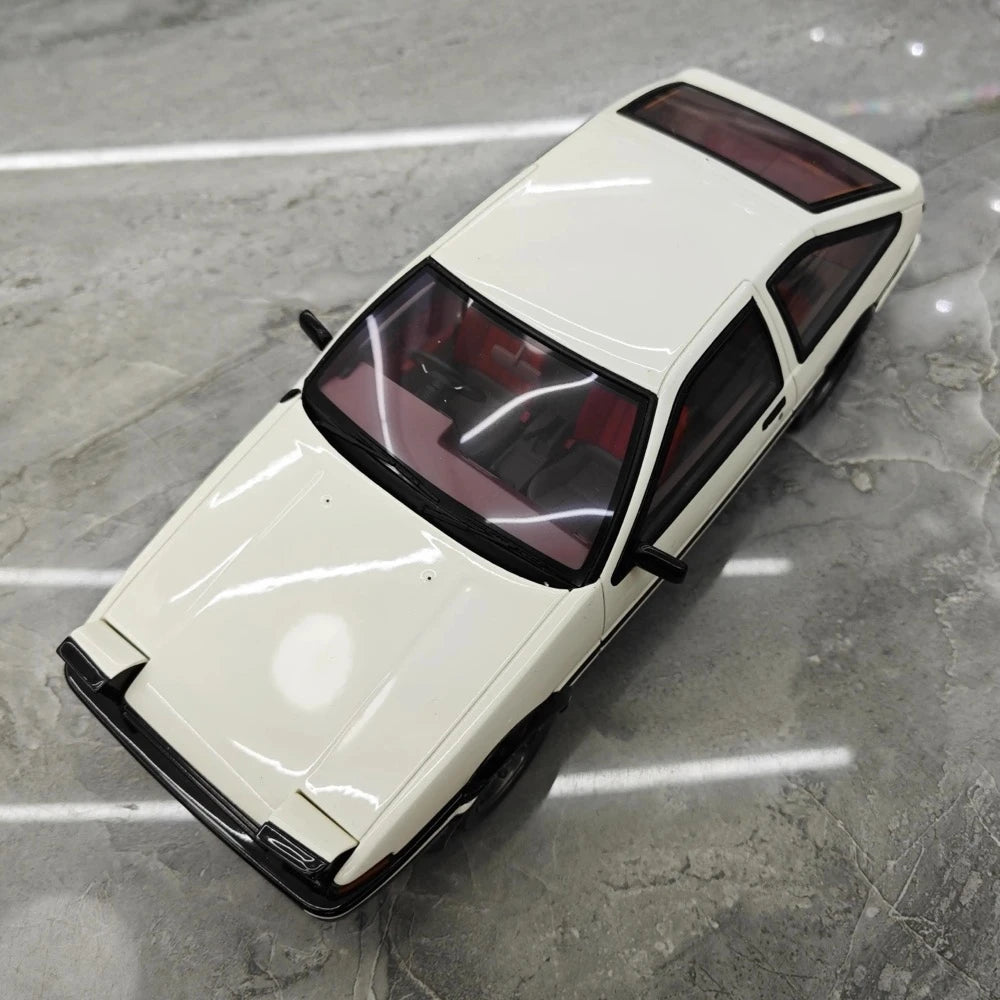 [OTTO] 1:18 Toyota 1983 AE86 Sprinter Trueno White Model Car Resin