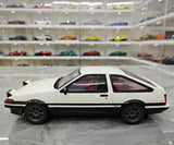 [OTTO] 1:18 Toyota 1983 AE86 Sprinter Trueno White Model Car Resin