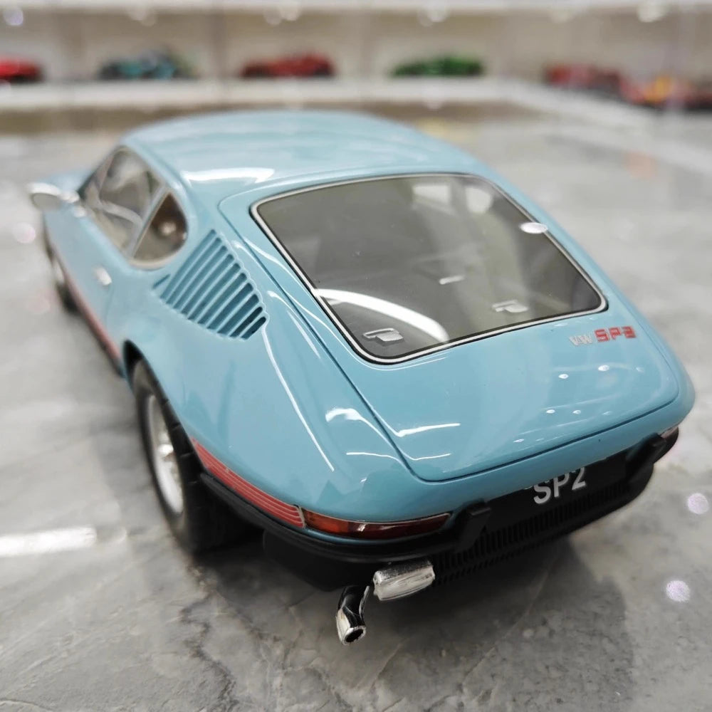[OTTO] 1:18 Volkswagen 1973 SP2 Blue Model Car Resin
