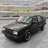 [OTTO] 1:18 Volkswagen 1987 Jetta MK2 Black Model Car Resin
