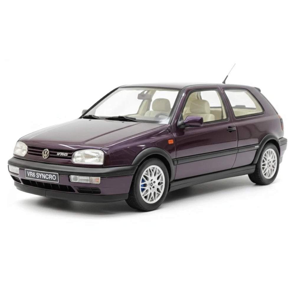 [OTTO] 1:18 Volkswagen 1995 Golf III VR6 Syncro Red Model Car Resin