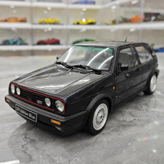 [OTTO] 1:18 Volkswagen 1987 Golf GTI Mk2 Black Model Car Resin