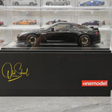 One Model Nissan 2007 GT-R R35 Black 1:18 – Résine de modèle en résine de collection