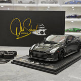 One Model Nissan 2007 GT-R R35 Black 1:18 – Résine de modèle en résine de collection