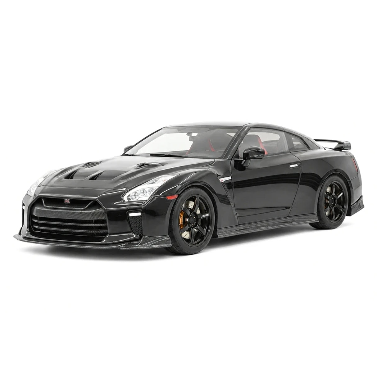 One Model Nissan 2007 GT-R R35 Black 1:18 – Résine de modèle en résine de collection
