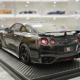 One Model Nissan 2007 GT-R R35 Black 1:18 – Résine de modèle en résine de collection