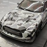 One Model Nissan 2007 GT-R R35 Gray Camouflage 1:18 – Collectible Resin Model Resin