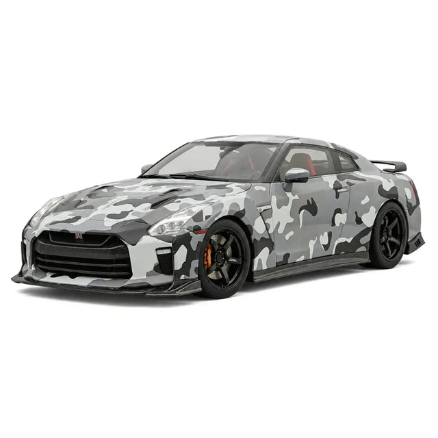 One Model Nissan 2007 GT-R R35 Gray Camouflage 1:18 – Collectible Resin Model Resin