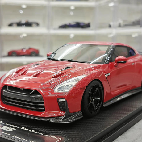 نموذج واحد Nissan 2007 GT-R R35 Red 1:18 – راتنج نموذجي قابل للجمع