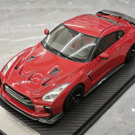 نموذج واحد Nissan 2007 GT-R R35 Red 1:18 – راتنج نموذجي قابل للجمع