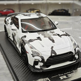 One Model Nissan 2007 GT-R R35 White Camouflage 1:18 – Collectible Resin Model Resin