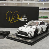 One Model Nissan 2007 GT-R R35 White Camouflage 1:18 – Collectible Resin Model Resin