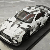 One Model Nissan 2007 GT-R R35 White Camouflage 1:18 – Collectible Resin Model Resin