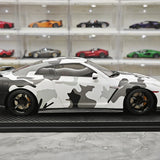 One Model Nissan 2007 GT-R R35 White Camouflage 1:18 – Collectible Resin Model Resin