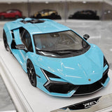 [PFM] 1:18 Lamborghini 2023 Revuelto bleu voiture miniature Resin