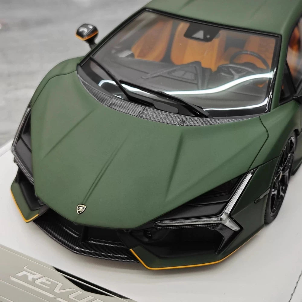 [PFM] 1:18 Lamborghini 2023 Revuelto vert voiture miniature Resin