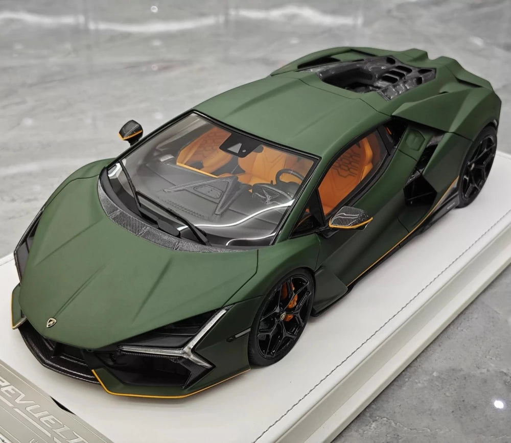 [PFM] 1:18 Lamborghini 2023 Revuelto vert voiture miniature Resin