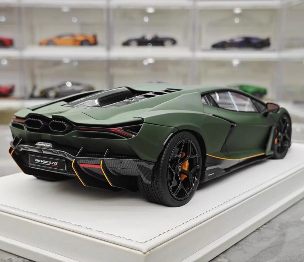 [PFM] 1:18 Lamborghini 2023 Revuelto vert voiture miniature Resin