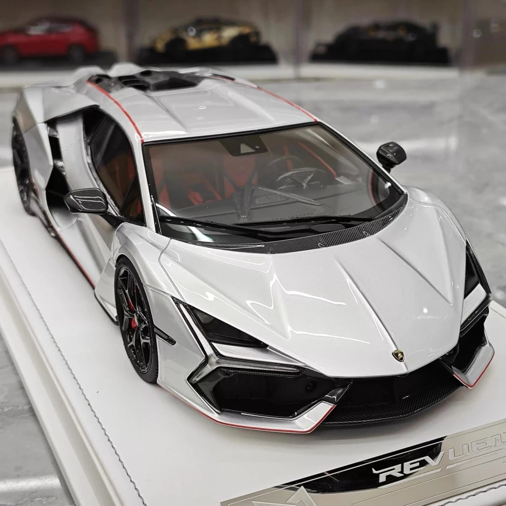 [PFM] 1:18 Lamborghini 2023 Revuelto Silver Model Car Resin