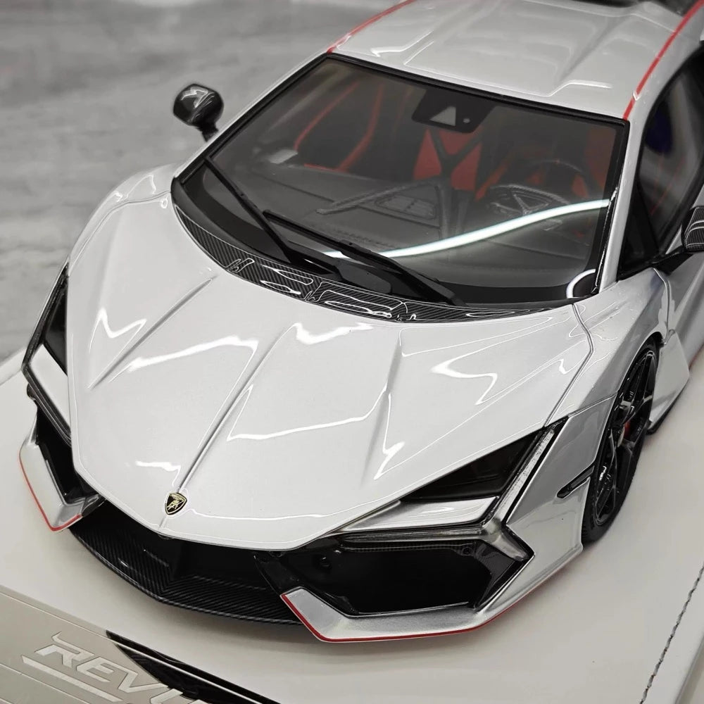 [PFM] 1:18 Lamborghini 2023 Revuelto Silver Model Car Resin