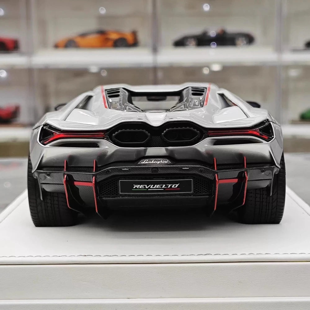 [PFM] 1:18 Lamborghini 2023 Revuelto Silver Model Car Resin