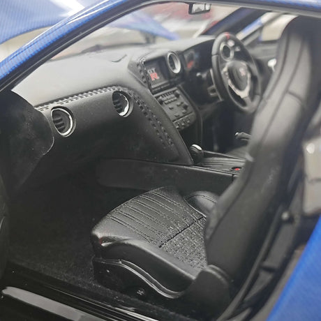PGM Nissan 2007 GT-R R35 LB ووركس بلو 1:18 – نموذج معدني قابل للجمع من القالب المصبوب