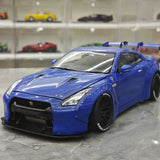 PGM Nissan 2007 GT-R R35 LB Works Blue 1:18 – Collectible Diecast Model Die-Cast