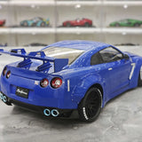 PGM Nissan 2007 GT-R R35 LB Works Blue 1:18 – Collectible Diecast Model Die-Cast