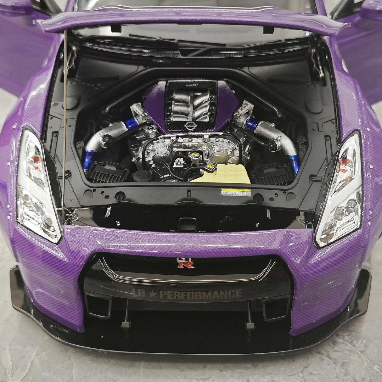 PGM Nissan 2007 GT-R R35 LB Works Purple 1:18 – Collectible Diecast Model Die-Cast