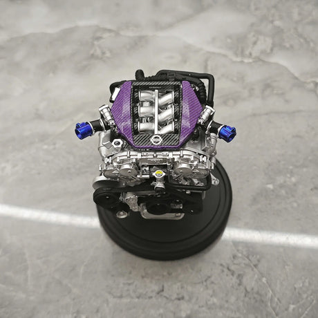 PGM Nissan 2007 GT-R R35 LB ووركس بنفسجي 1:18 – نموذج معدني قابل للجمع من القالب المصبوب