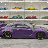 PGM Nissan 2007 GT-R R35 LB Works Purple 1:18 – Collectible Diecast Model Die-Cast