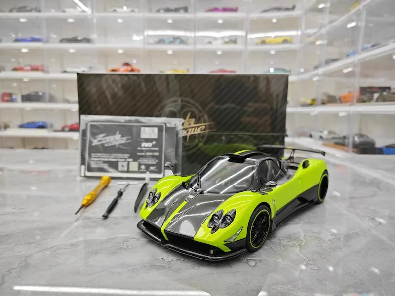 1:18 Pagani 2009 Zonda Cinque Bianco Benny Green Die Cast Model Car