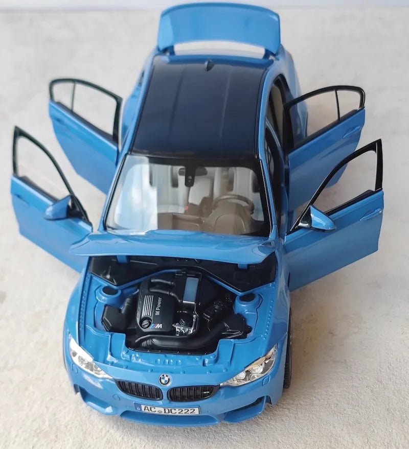 [Paragon] 1:18 BMW 2018 F80 M3 Blue Model Car Die-Cast