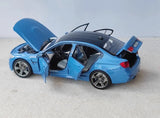[Paragon] 1:18 BMW 2018 F80 M3 Blue Model Car Die-Cast