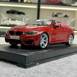 [Paragon] 1:18 BMW 2018 F82 M4 Cabriolet Red Model Car Die-Cast