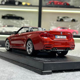 [Paragon] 1:18 BMW 2018 F82 M4 Cabriolet Red Model Car Die-Cast