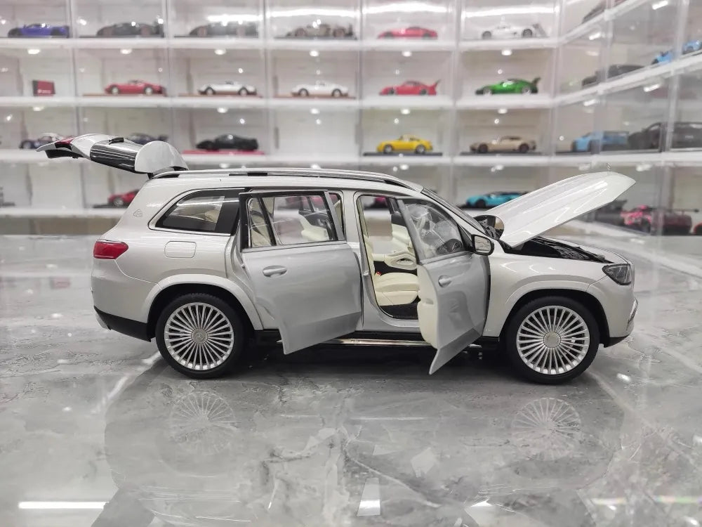 [Paragon] 1:18 Mercedes-Maybach 2019 GLS 600 argent voiture miniature Die-Cast
