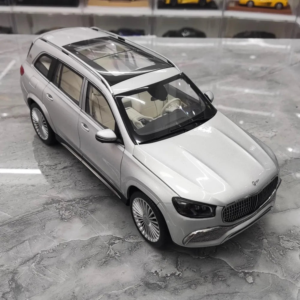 [Paragon] 1:18 Mercedes-Maybach 2019 GLS 600 argent voiture miniature Die-Cast