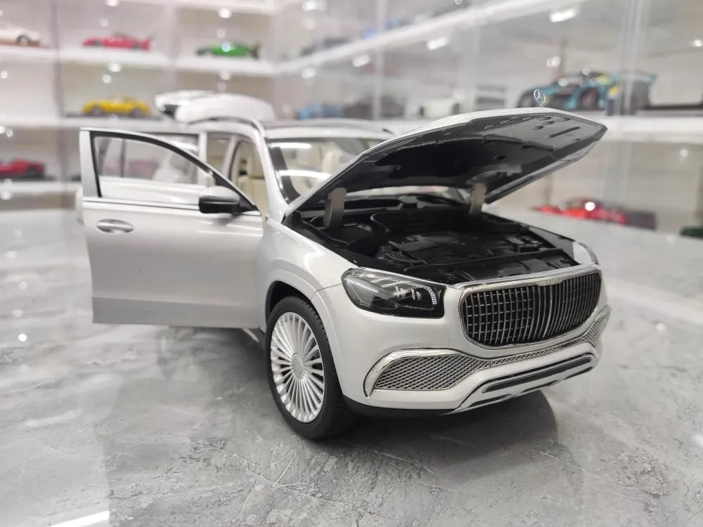 [Paragon] 1:18 Mercedes-Maybach 2019 GLS 600 argent voiture miniature Die-Cast