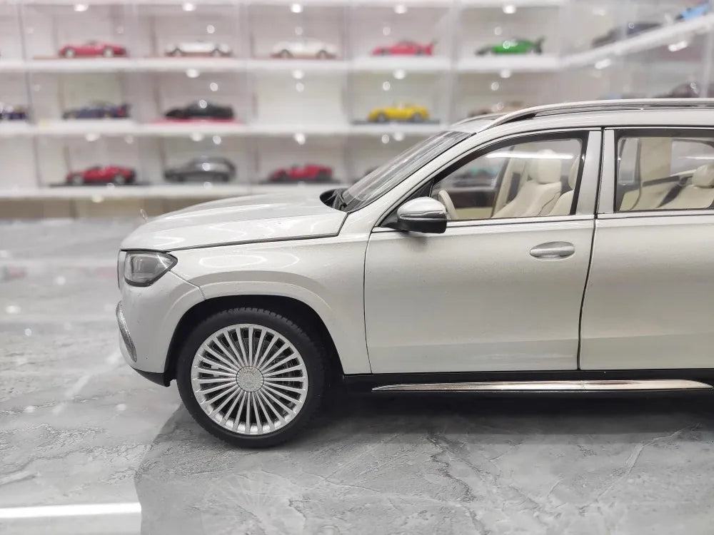 [Paragon] 1:18 Mercedes-Maybach 2019 GLS 600 argent voiture miniature Die-Cast