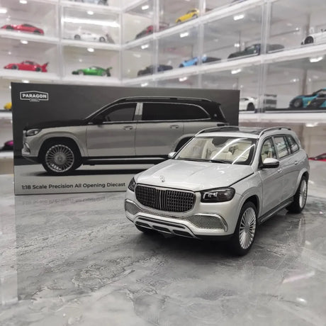 [Paragon] 1:18 Mercedes-Maybach 2019 GLS 600 Silver Model Car Die-Cast